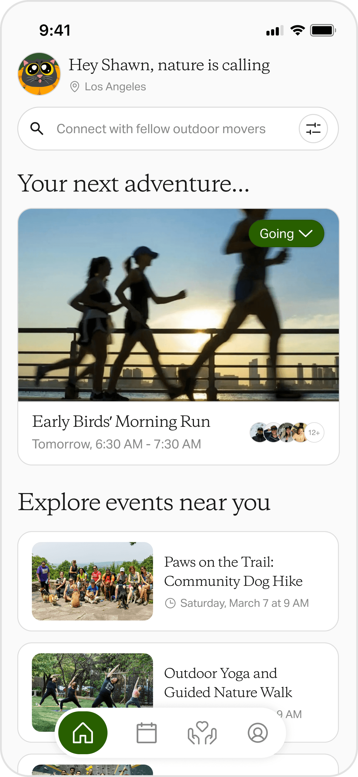 Your next adventure awaits: event discovery copy