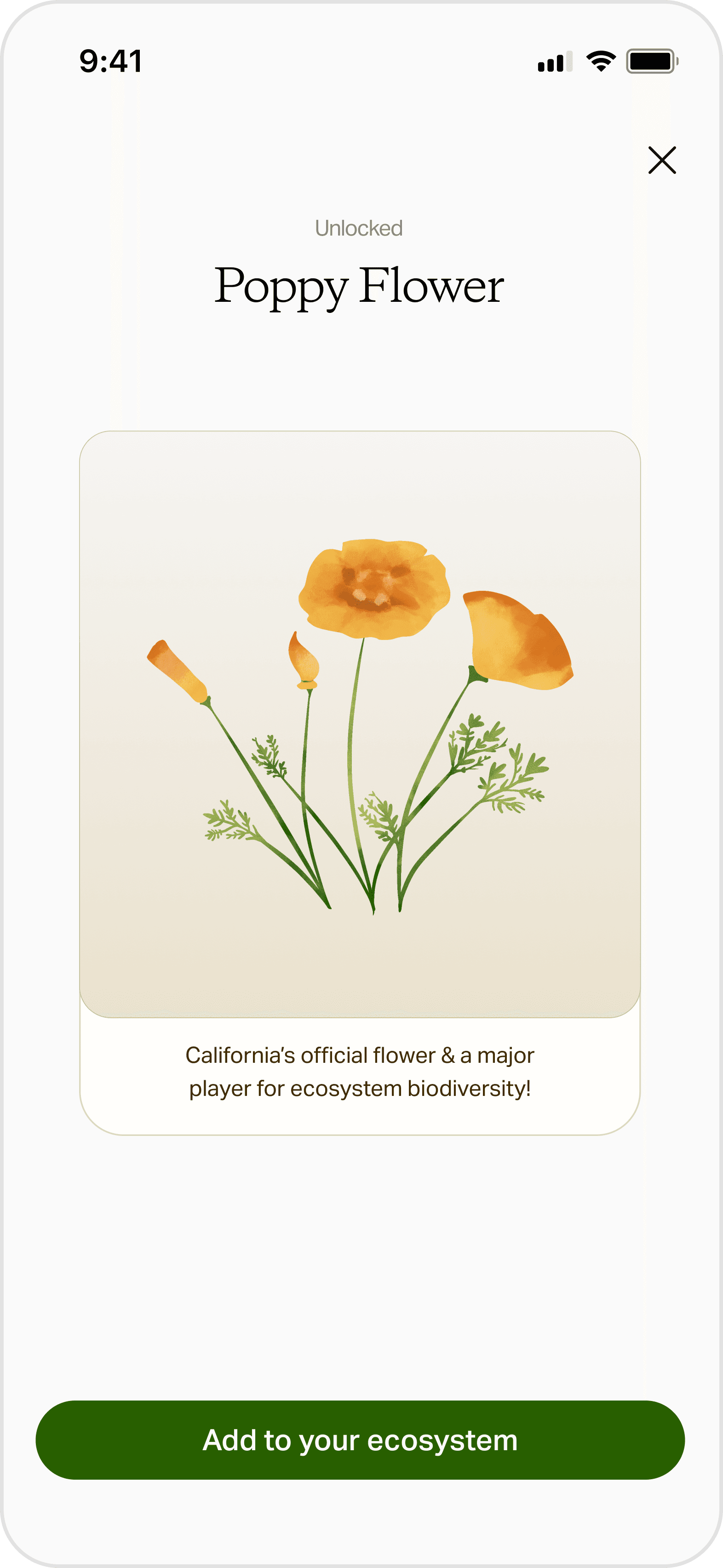 New Element Unlocked gamification design